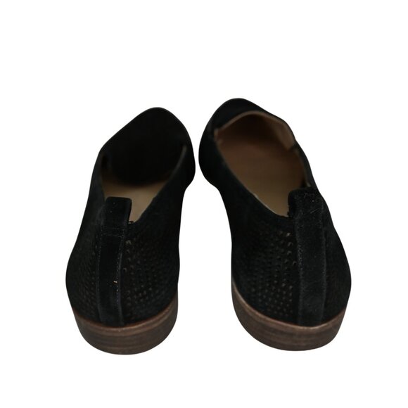 Vince Camuto Perforated Black Suede Loafers, Size 8 - Picture 4 of 5